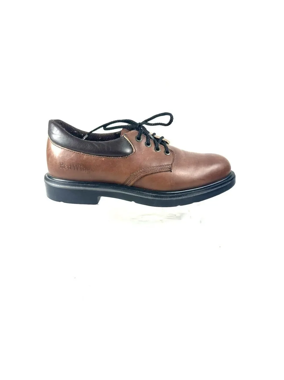 Red Wing Shoes Oxford Safety Toe Leather Mens 9B Work Shoes Brown